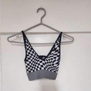 Garage Checkered Bralette Top